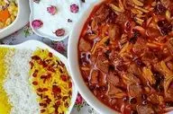 طرز تهیه خورش خلال کرمانشاهی با گوشت و زرشک سیاه؛ طعمی اصیل و مجلسی