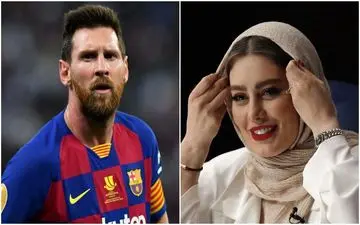 ملاقات سحر قریشی با لیونل مسی ! /  علاقه سحر قریشی به بازیکنان فوتبالیست !! + عکس لورفته