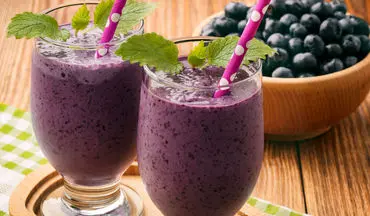 طرز تهیه  اسموتی بلوبری| خوش طعم ترین نوشیدنی