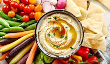 طرز تهیه نان فنجانی پر شده با هوموس