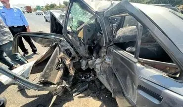 تصادف مرگبار ۳ خودرو در "پل چقامیرزا" کرمانشاه
