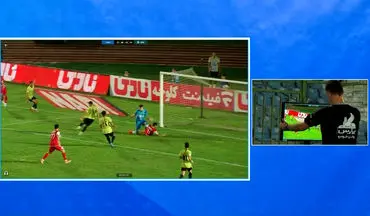 گل سوم پرسپولیس پس از بازبینی توسط VAR مردود اعلام شد! + ویدئو