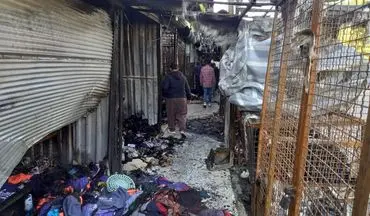 
فوری/آتش‌سوزی بزرگ در بازارچه تاناکورای سنندج