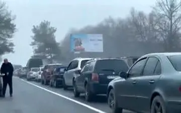 لحظه وحشتناک موشکباران در سر چهارراه + ویدئو