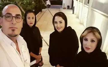 تیپ مشکی «نیوشا ضیغمی» و همکارانش! + عکس