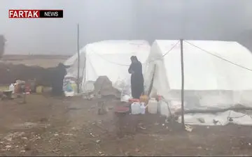 فیلمی کوتاه از شرایط بد زندگی مردم زلزله زده