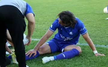  مصدومیت مدافع استقلال به خیر گذشت