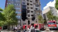 آتش سوزی ساختمان نیمه کاره ۸ طبقه در کرمانشاه/ نجات کارگر محبوس درون ساختمان 



