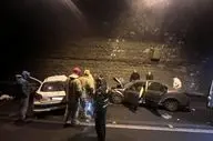 برخورد سه خودرو در محور همدان–ملایر؛ ۹ نفر مصدوم شدند