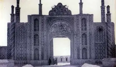 تصویری کمتر دیده شده از دروازه قدیمی تهران/عکس
