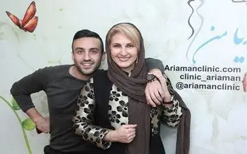 پوشش و ظاهر جالب فاطمه گودرزی و پسرش در سالن زیبایی (عکس)
