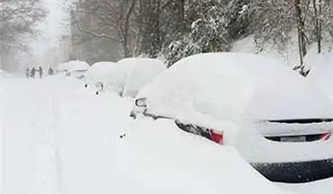 فلج شدن نیویورک در پی بارش سنگین برف + فیلم 