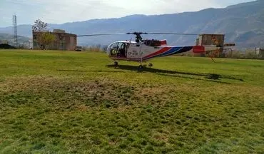  اورژانس هوایی کردستان جان دو مصدوم سروآباد را نجات داد