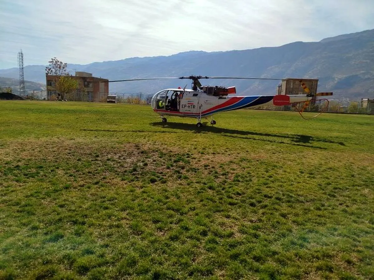  اورژانس هوایی کردستان جان دو مصدوم سروآباد را نجات داد