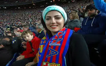  بازیگر زن ایرانی در میان تماشاچیان الکلاسیکو/عکس