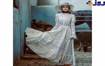 پیرهن و کلاه عجیب و متفاوت بازیگر زن مشهور