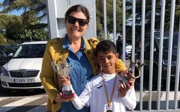 پسر رونالدو برترین گلزن مدرسه شد +عکس