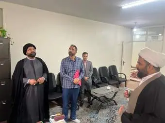 بازدید حجت الاسلام سید حسین مطهری از حوزه علمیه بانوان شهر قدس 