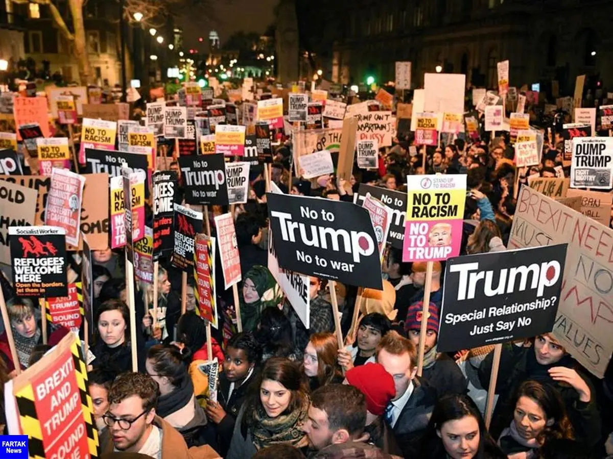  آمادگی مخالفان ترامپ برای برگزاری تظاهرات اعتراضی در لندن