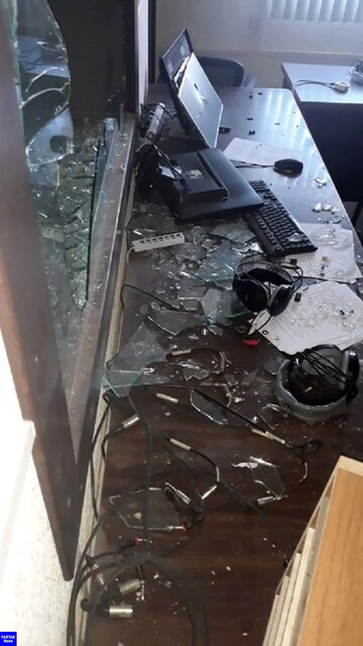 حمله افراد ناشناس به مقر تلویزیون غزه