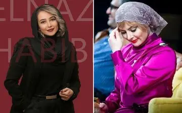 تصویری از الناز حبیبی با آرایش و خط چشم شیطانی