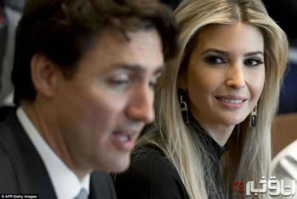 دلبری علنی دختر ترامپ از نخست وزیر کانادا + تصاویر