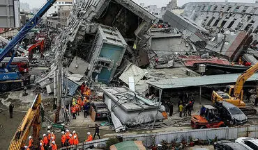 تصاویری از ویرانی وحشتناک در تایوان (ویدئو)
