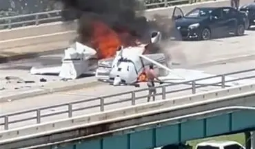 برخورد هواپیما با پل در میامی آمریکا یک کشته و ۵ زخمی به‌جای گذاشت