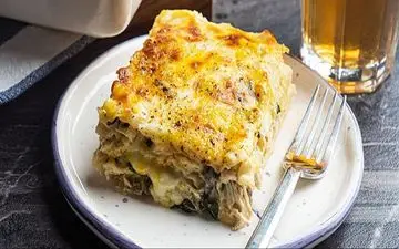 طرز تهیه لازانیا مرغ و سیب زمینی| این مدل لازانیا هم عالیه!