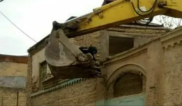 توضیحات اوقاف کرمانشاه در مورد تخریب خانقاه/این ملک در لیست آثار تاریخی ثبت نشده است