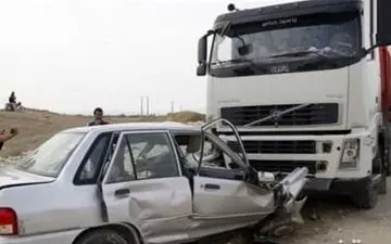 2 کشته در تصادف پراید با کامیون در بوانات
