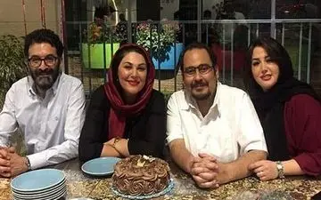  دو بازیگر مشهور و همسرانشان در جشنی خودمانی+عکس