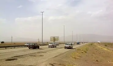 
اصابت پرتابه به آزادراه تهران_قم
