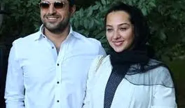 اشکان خطیبی و همسرش آناهیتا درگاهی در مراسم اکران فیلم «زرد»