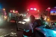 تصادف زنجیره ای در محور کامیاران- روانسر؛ یک کشته و ۶ مصدوم