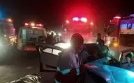 تصادف زنجیره ای در محور کامیاران- روانسر؛ یک کشته و ۶ مصدوم