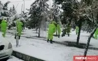 آماده باش مناطق ٢٢ گانه شهرداری تهران در پی بارش برف 