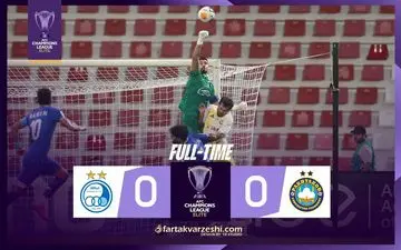 خلاصه بازی استقلال 0 - پاختاکور 0 + ویدئو