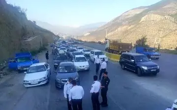 محدودیت ترافیکی در محور کندوان