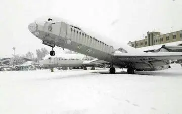  تک‌چرخ زدن هواپیما در مهرآباد