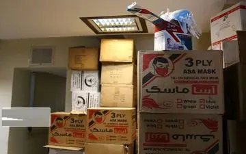کشف 32 هزار عدد ماسک و دستکش احتکاری در کرمانشاه