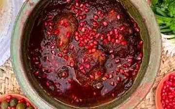 غذای محلی خوشمزه آوردم براتون| طرز تهیه خورش انار و بادمجان