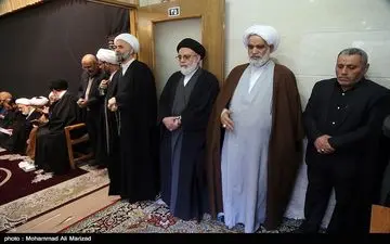 مراسم سوگواری در بیت آیت الله هاشمی شاهرودی برگزار شد 