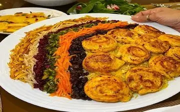 نهار چی بپزم : طرز تهیه مرصع پلو + آموزش قدم به قدم