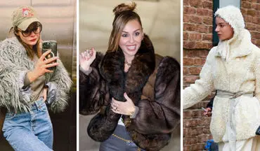 کت‌های خزدار در استایل سلبریتی‌ها؛ راهنمای پوشیدن ترند داغ این فصل