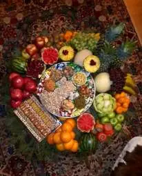 میوه آرایی شب یلدا برای عروس