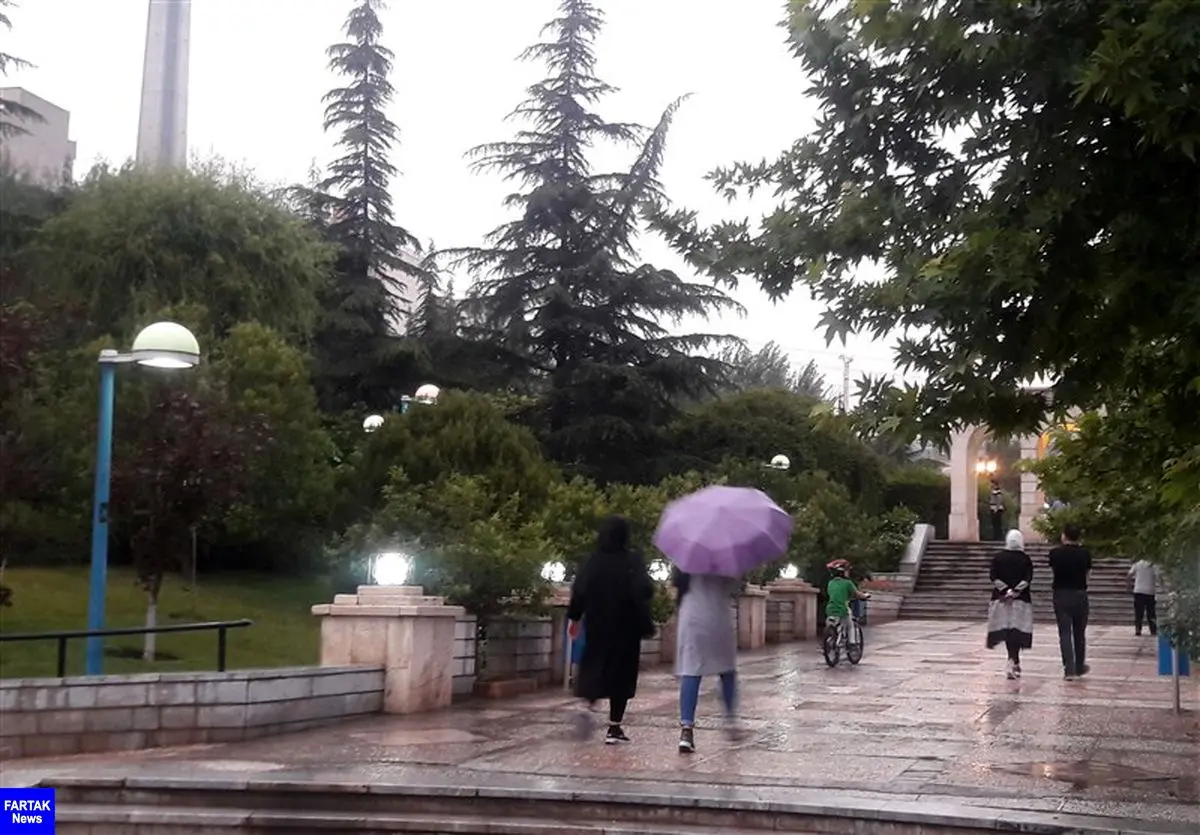  رگبار و صاعقه در ۱۳ استان کشور/ باران بهاری در تهران