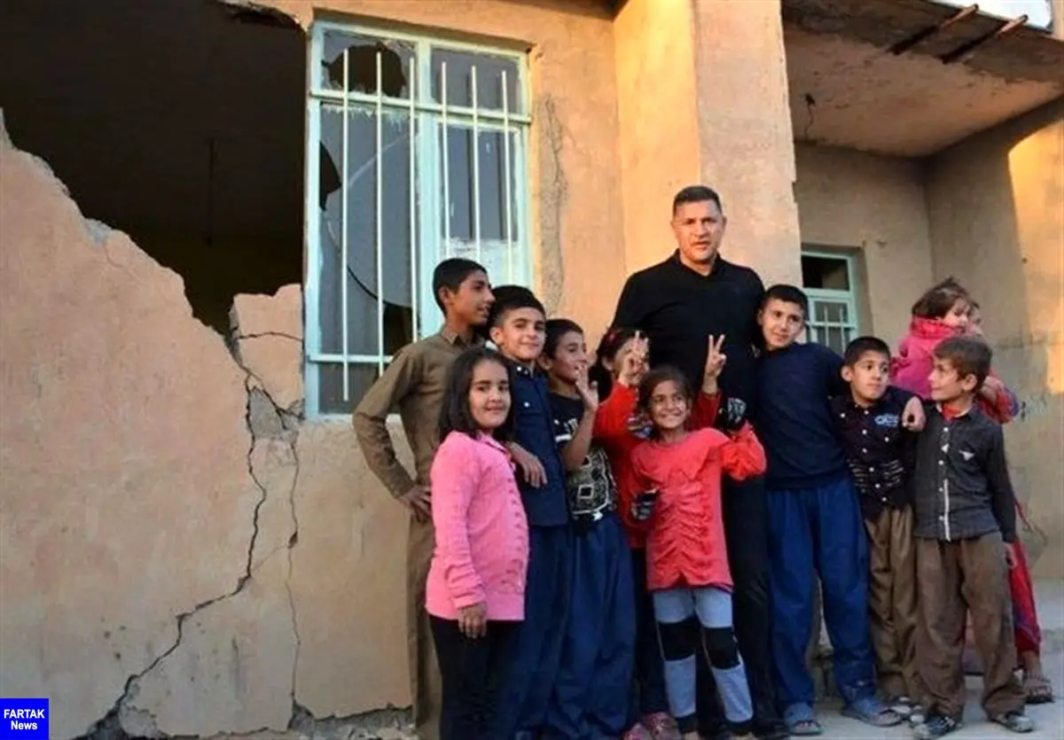 وعده "علی ‌دایی" برای ساخت ۷۱ منزل تخریب شده در روستای "مله‌رولان" سرپل‌ذهاب