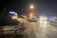 مصدومیت ۱۱ نفر بر اثر حادثه رانندگی در کردستان