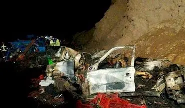 مرگ آتشین 13 تبعه خارجی در تصادف دو خودرو